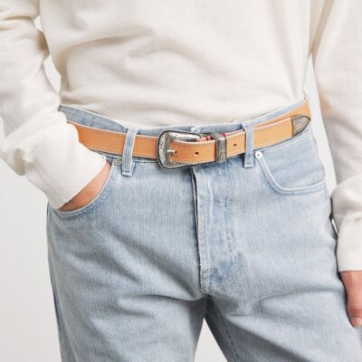 Eleventy Nubuck Leather Belt - Image 2