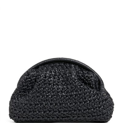 Eleventy Raffia Woven Clutch Bag - Image 1