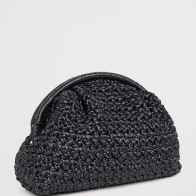Eleventy Raffia Woven Clutch Bag - Image 3