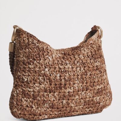 Eleventy Raffia Woven Shoulder Bag - Image 3