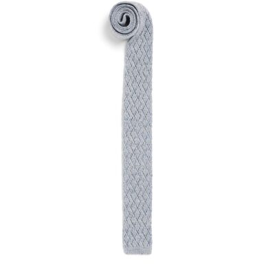 Eleventy Silk-Linen-Blend Skinny Scarf - Image 1