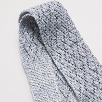 Eleventy Silk-Linen-Blend Skinny Scarf - Image 3