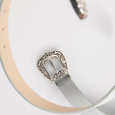 Eleventy Suede Texas-Buckle Belt - Image 5