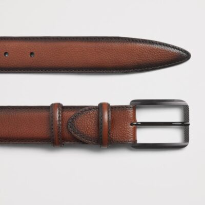 Elliot Rhodes Burnished Leather Belt - Image 3