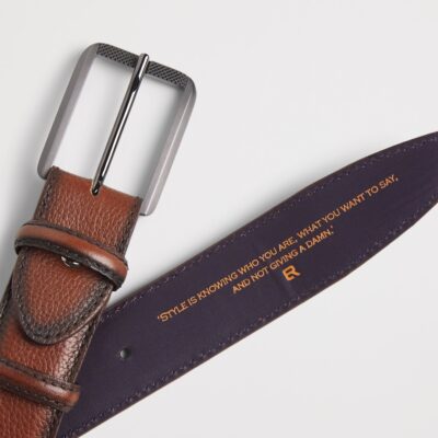 Elliot Rhodes Burnished Leather Belt - Image 5
