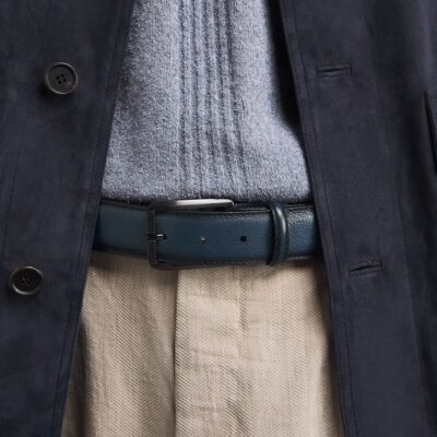 Elliot Rhodes Grained Leather Belt - Image 4