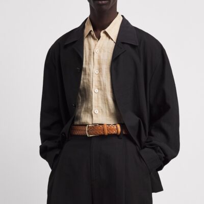 Elliot Rhodes Leather Braided Belt - Image 2