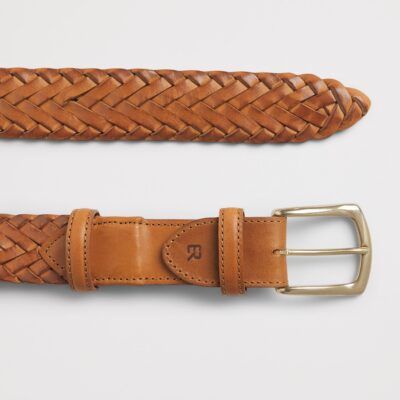 Elliot Rhodes Leather Braided Belt - Image 3