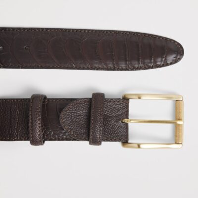 Elliot Rhodes Ostrich Leather Belt - Image 3