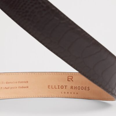 Elliot Rhodes Ostrich Leather Belt - Image 5