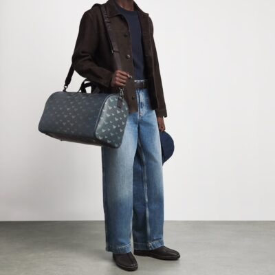 Emporio Armani Canvas Eagle Holdall - Image 2