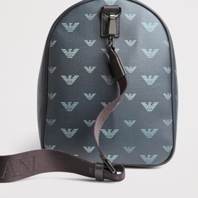 Emporio Armani Canvas Eagle Holdall - Image 5