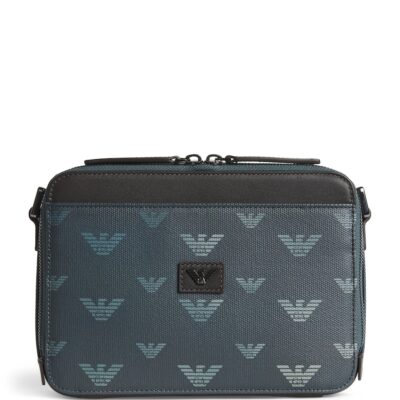 Emporio Armani Coated Canvas Eagle Cross-Body Bag - Image 1