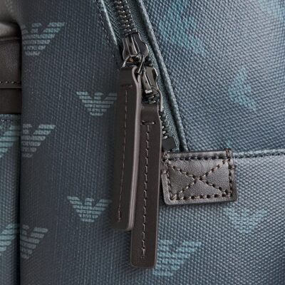 Emporio Armani Coated Canvas Eagle Backpack - Image 5
