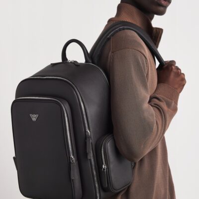 Emporio Armani Faux Leather Backpack - Image 2