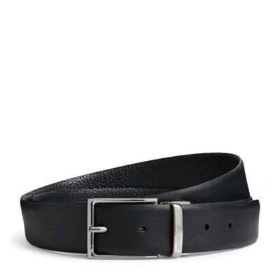Emporio Armani Grained Leather Belt - Image 1