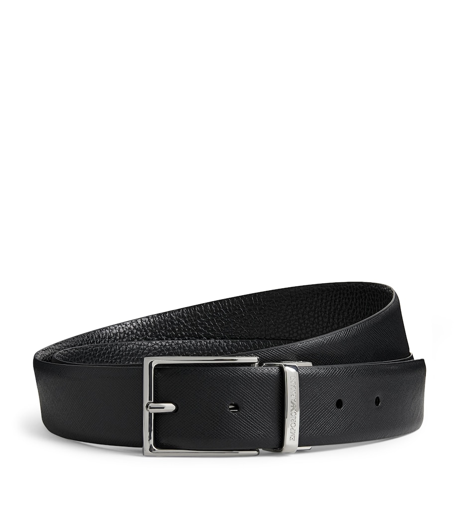 Emporio Armani Grained Leather Belt - Image 1