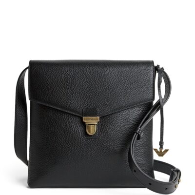 Emporio Armani Grained Leather Cross-Body Bag - Image 1