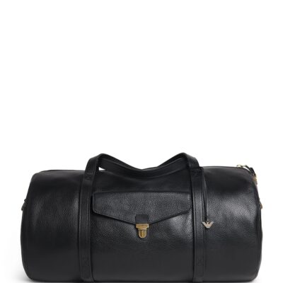 Emporio Armani Grained Leather Holdall - Image 1