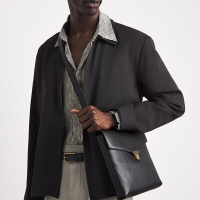 Emporio Armani Grained Leather Cross-Body Bag - Image 2
