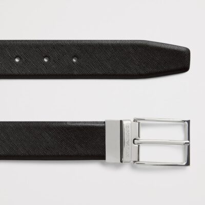 Emporio Armani Grained Leather Belt - Image 3