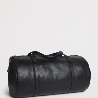 Emporio Armani Grained Leather Holdall - Image 3