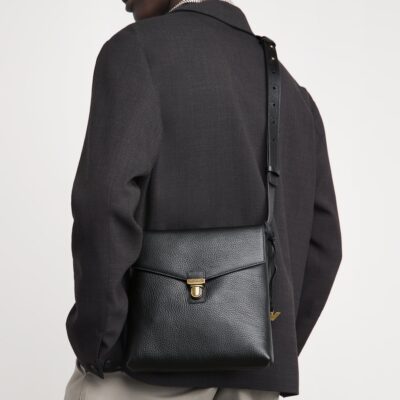 Emporio Armani Grained Leather Cross-Body Bag - Image 4