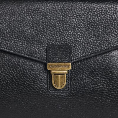 Emporio Armani Grained Leather Holdall - Image 4