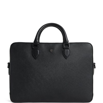 Emporio Armani Leather Logo Briefcase - Image 1