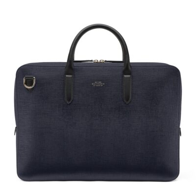 Emporio Armani Leather Logo Briefcase - Image 4