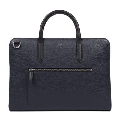 Emporio Armani Leather Logo Briefcase - Image 5
