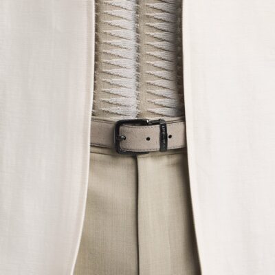 Emporio Armani Leather Tongue Belt - Image 4