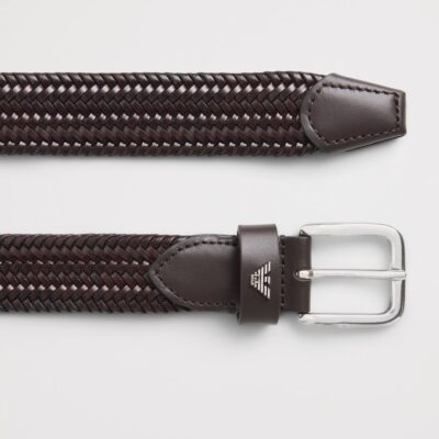 Emporio Armani Leather Woven Belt - Image 3
