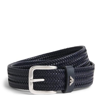 Emporio Armani Leather Woven Belt - Image 5