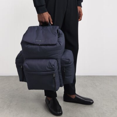 Emporio Armani Padded Jacquard Backpack - Image 5