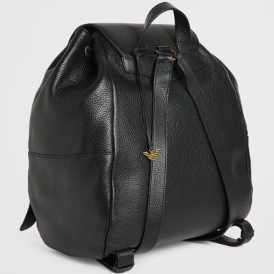 Emporio Armani Pebbled Leather Backpack - Image 3