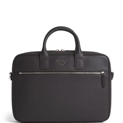 Emporio Armani Saffiano Leather Briefcase - Image 1