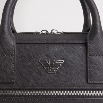 Emporio Armani Saffiano Leather Briefcase - Image 5