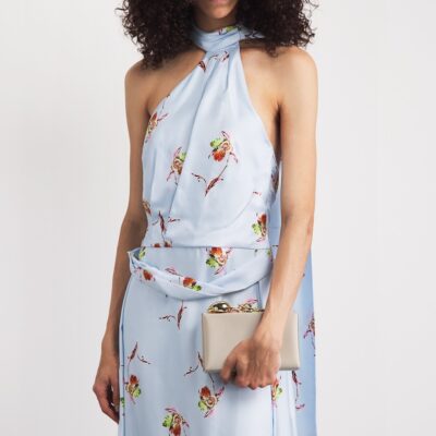 Erdem Satin Bloom Clutch Bag - Image 2
