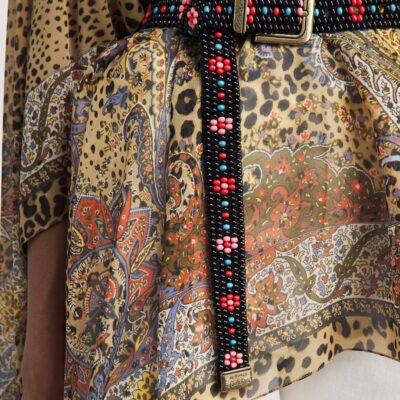 Etro Beaded Floral Belt - Image 2