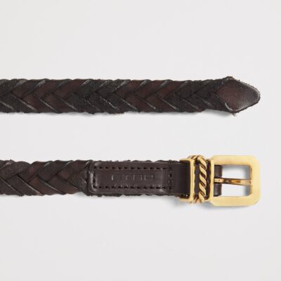 Etro Calfskin Braided Belt - Image 4