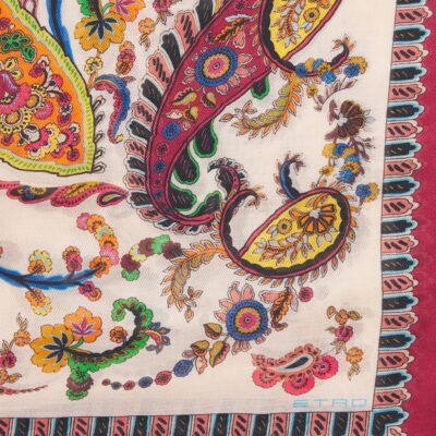Etro Cotton-Silk Paisley Scarf - Image 4
