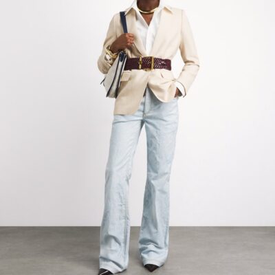 Etro Leather Woven Coin Buckle Belt - Image 4