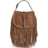 Etro Small Suede Fringed Pony Shoulder Bag - Image 1