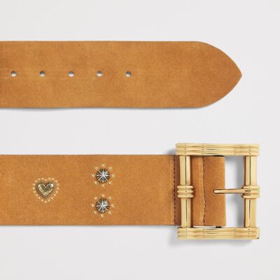 Etro Suede Studded Wide Belt - Image 4