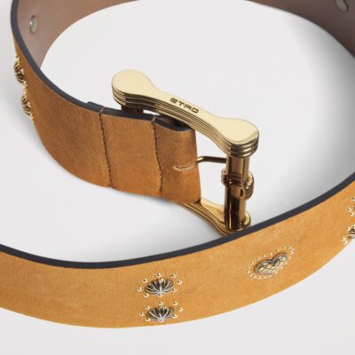 Etro Suede Studded Wide Belt - Image 5