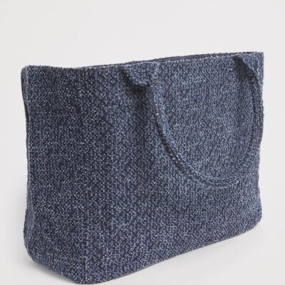 GANNI Medium Tweed Bear Tote Bag - Image 3