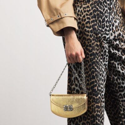 GANNI Metallic Lulu Cross-Body Bag - Image 2