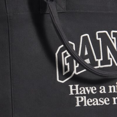 GANNI XXL Recycled Cotton Tote Bag - Image 4