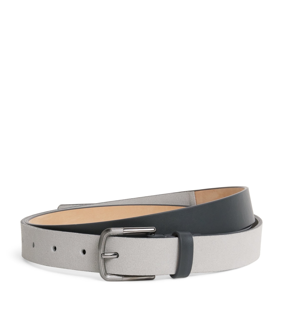 Giorgio Armani Brushed Palladium-Plated GA Logo Belt Buckle - Image 1